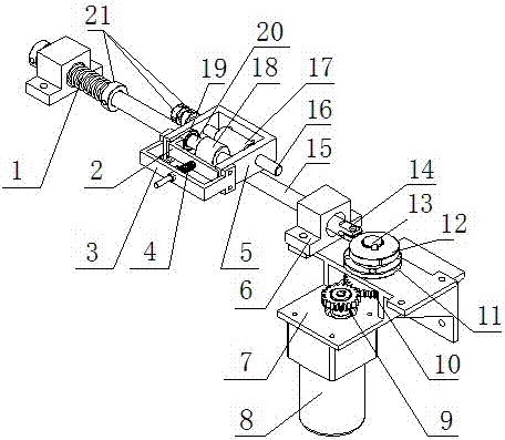 A serpentine belt braiding machine