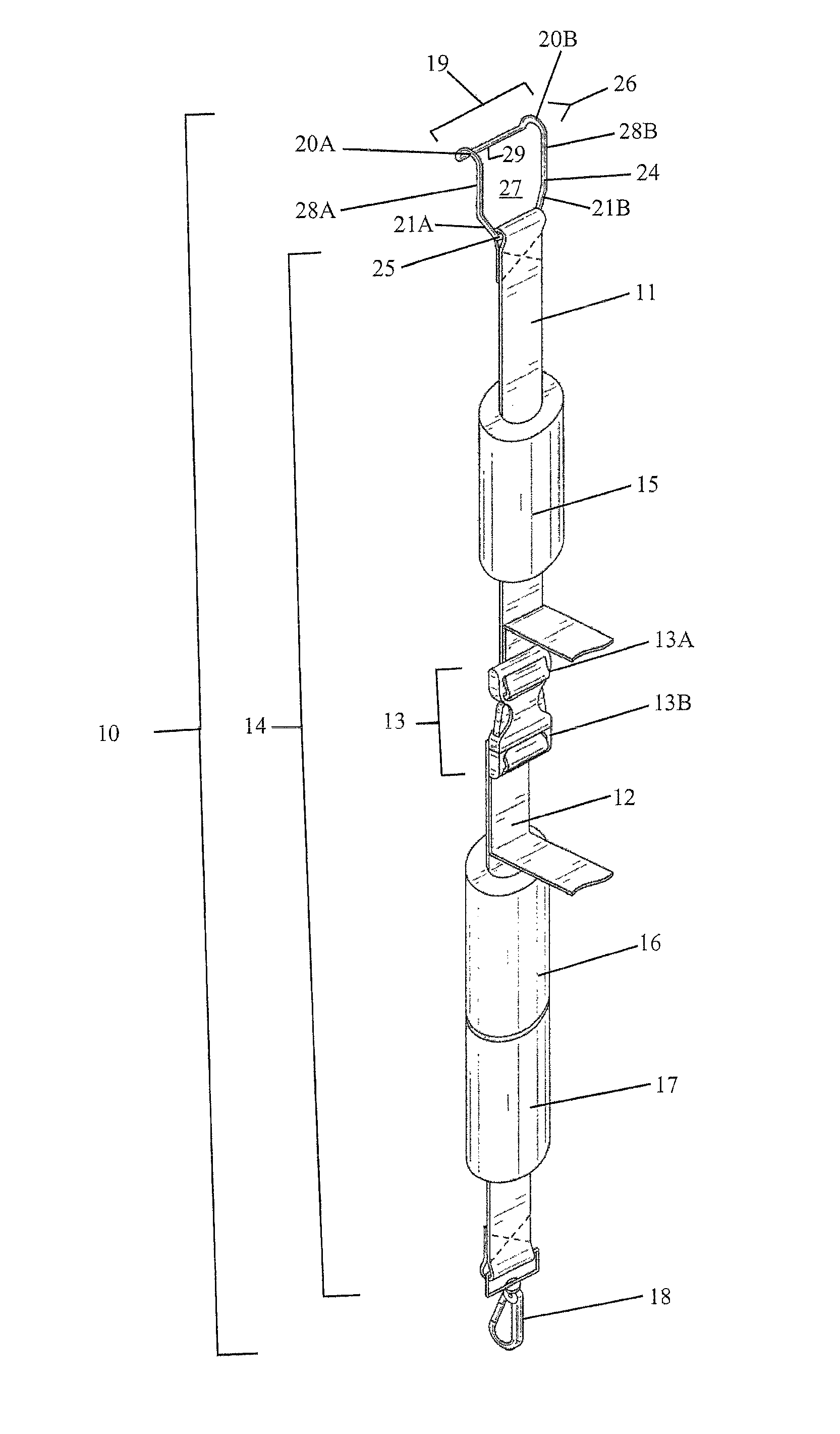 Vehicle tie-down device for hauling a load