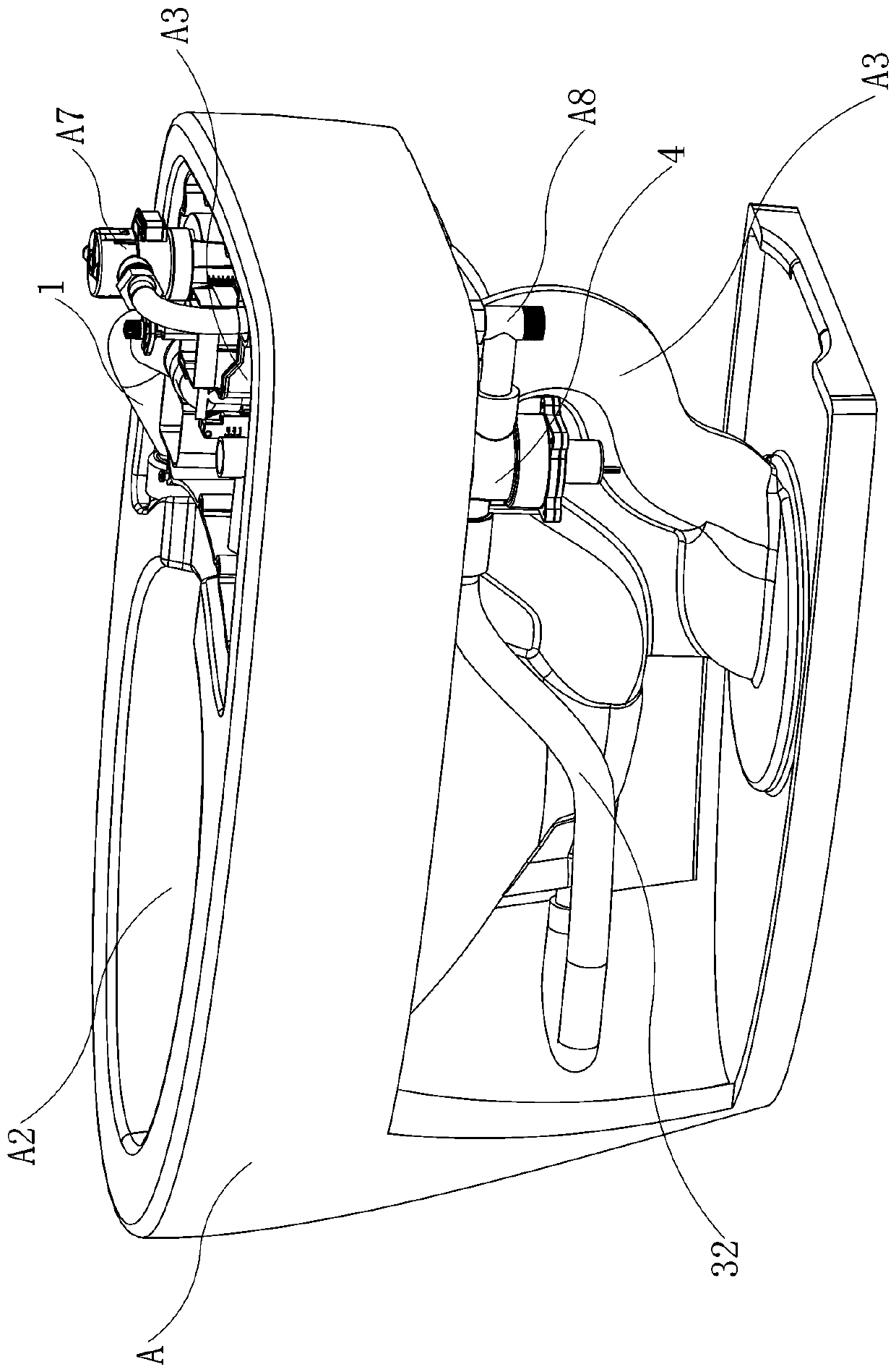 Flushing system of low-water-tank closestool