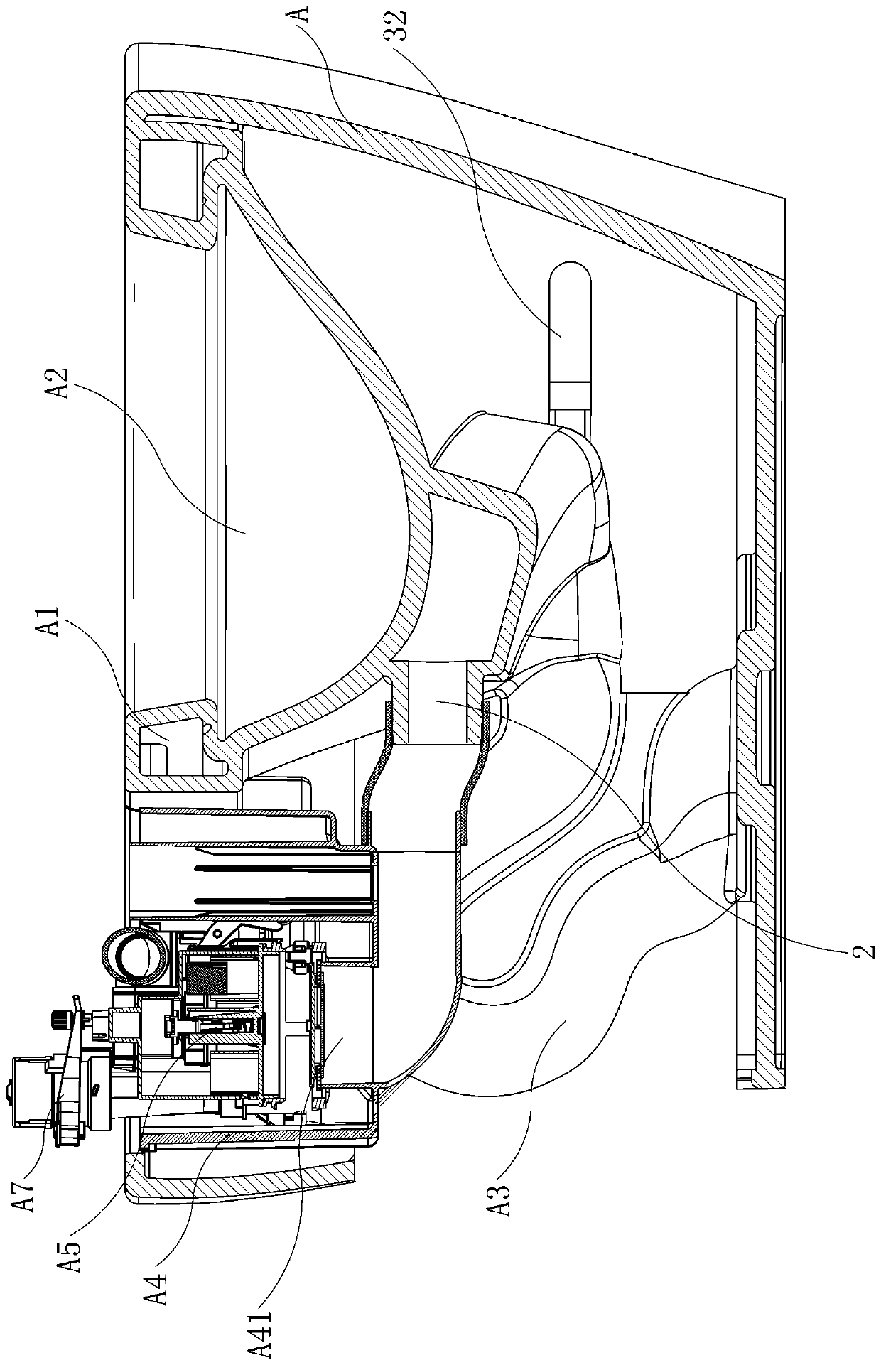 Flushing system of low-water-tank closestool