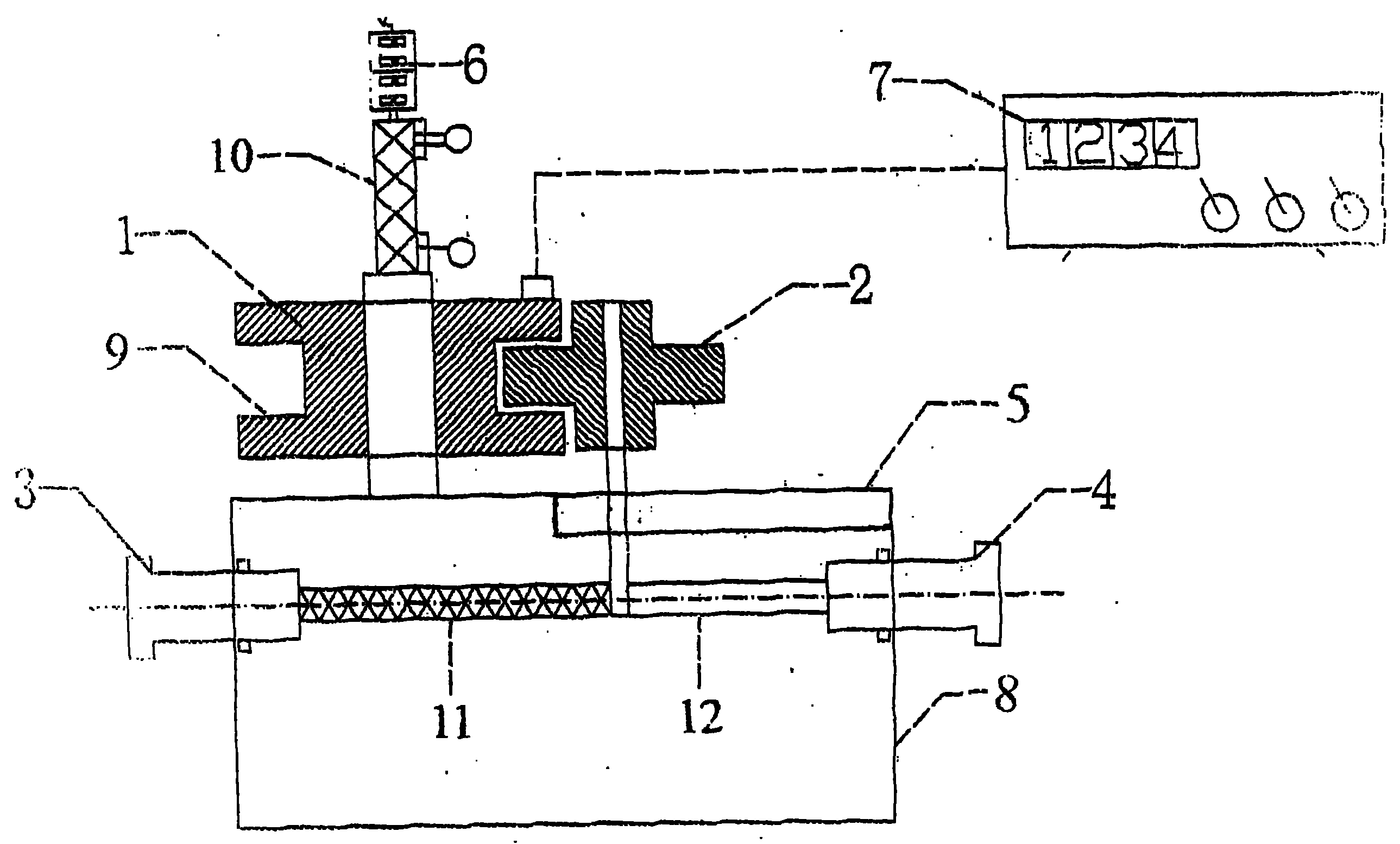 Antiskid and anti-bending cable horizontal type meter-counter