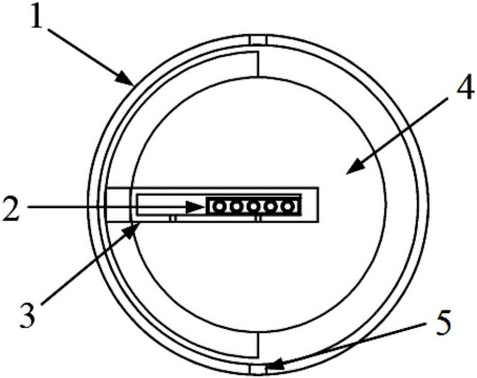 Material treatment device with plasma jet array cooperating with mechanical rotational motion