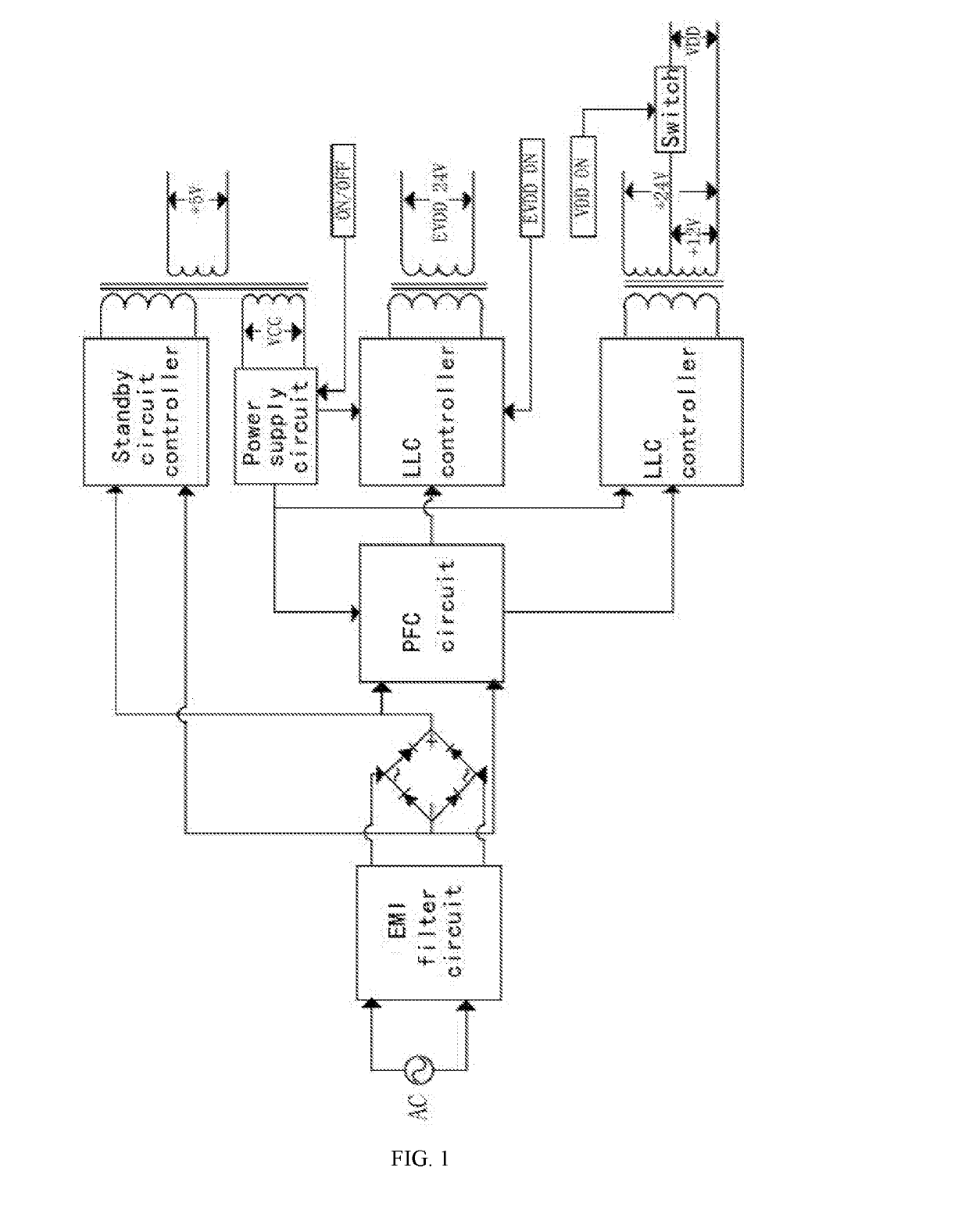 OLED drive power device and OLED television