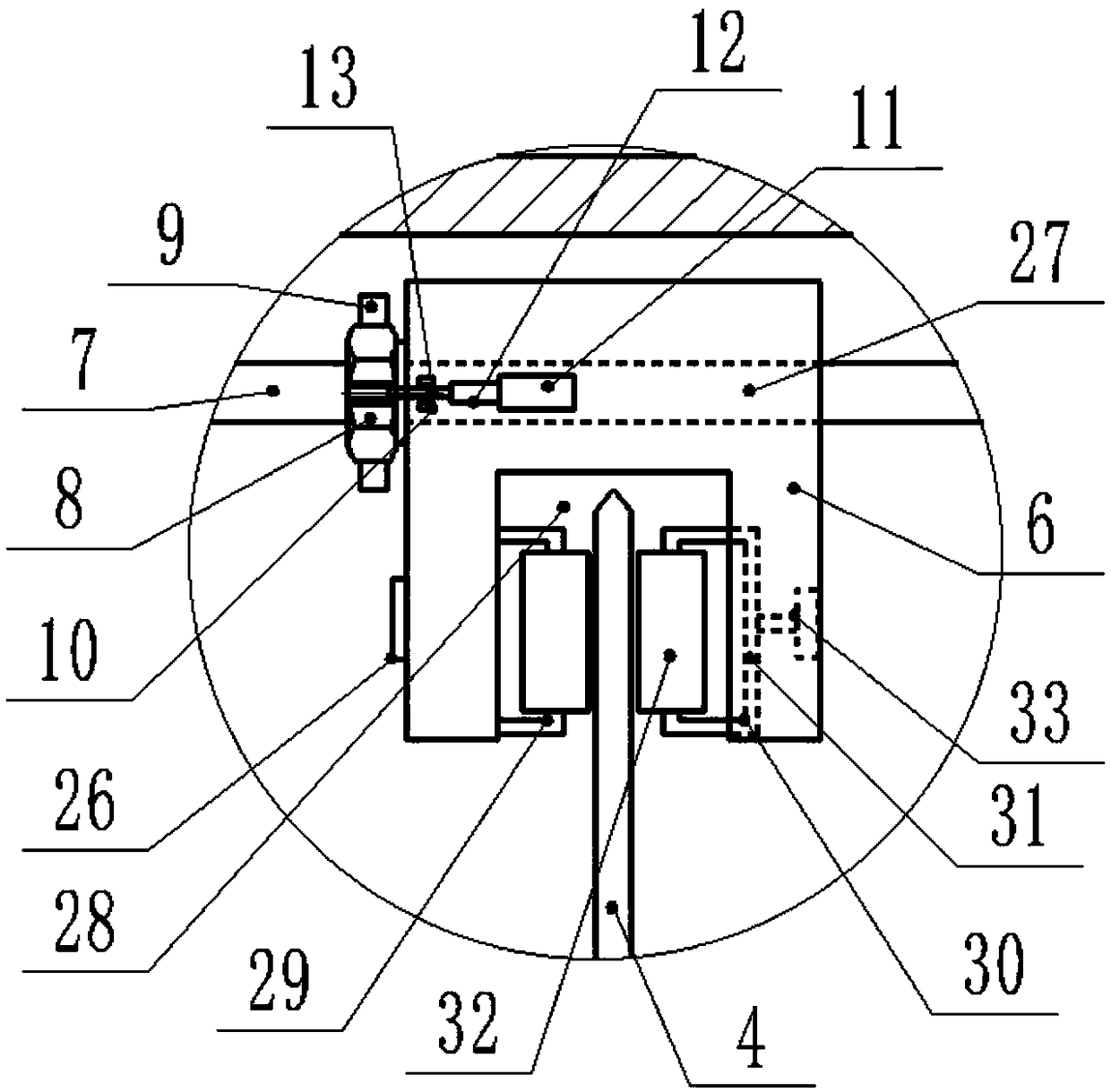 Manual adjusting system for any distance between saw blades for cutting plates of different thicknesses