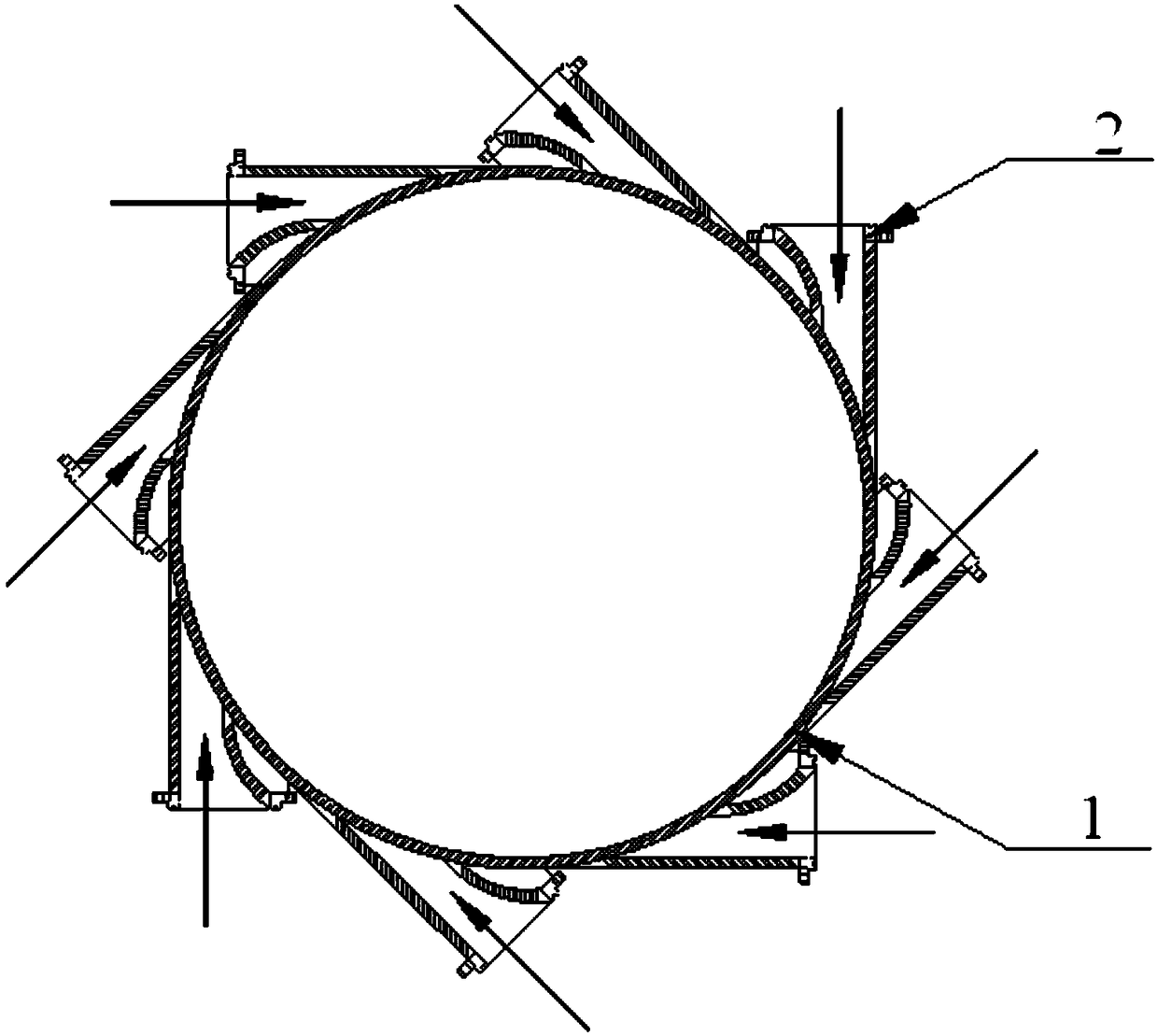 A kind of coarse slime column separation device and method