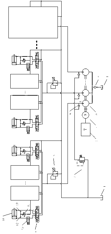 Variable frequency drive shield thrust hydraulic system