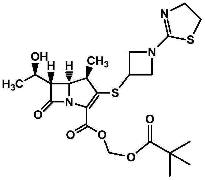 Tebipenem pivoxil granule composition as well as preparation method and application thereof