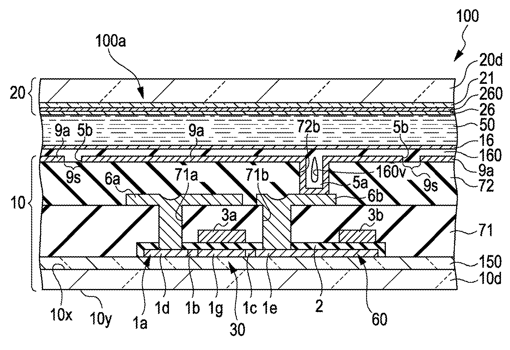 Liquid-crystal apparatus, method for manufacturing the same, and electronic device