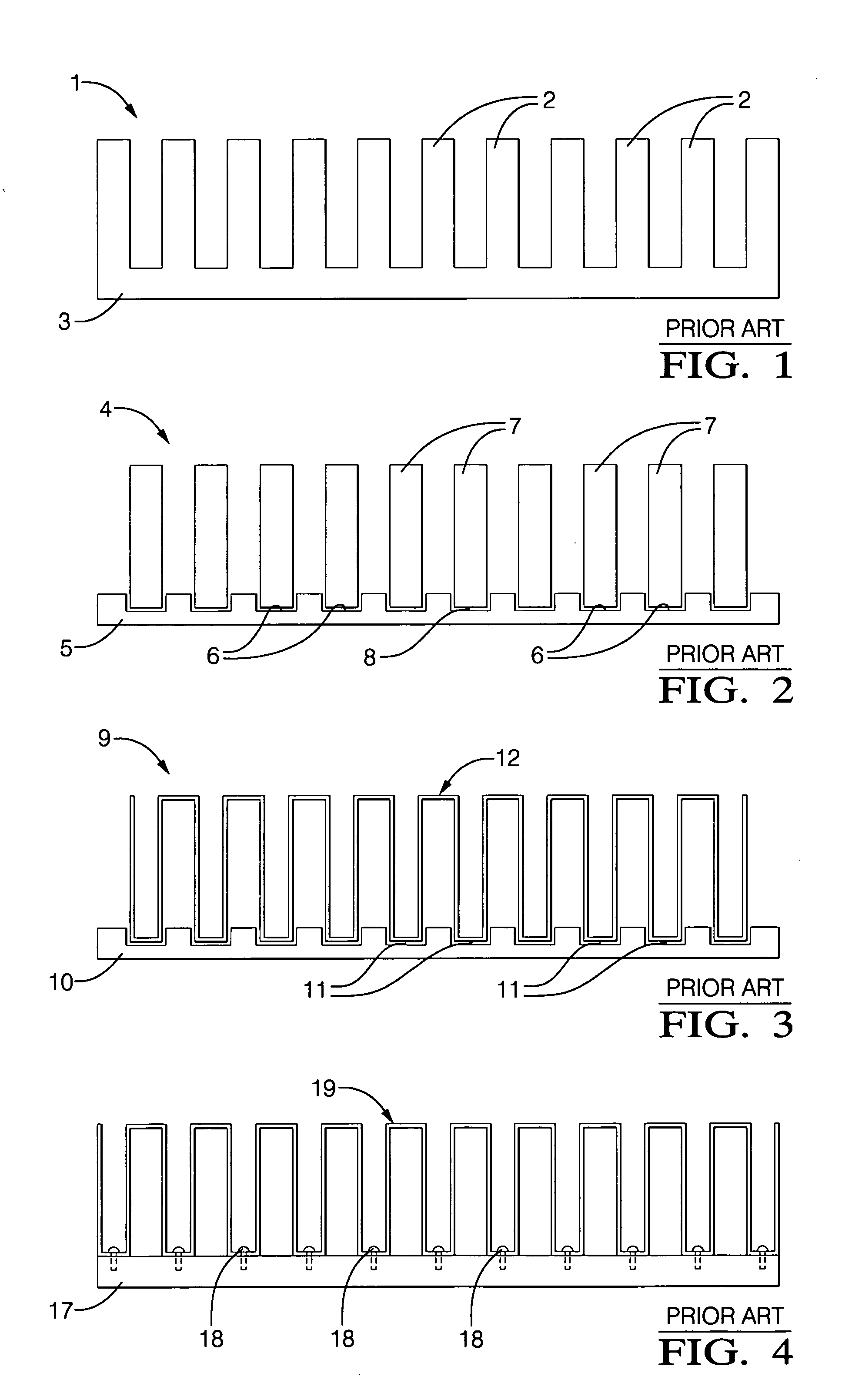 Method of making high performance heat sinks