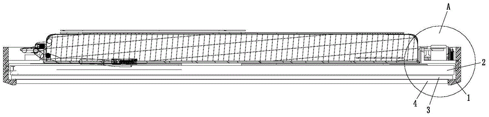 Extremely narrow frame structure of display device