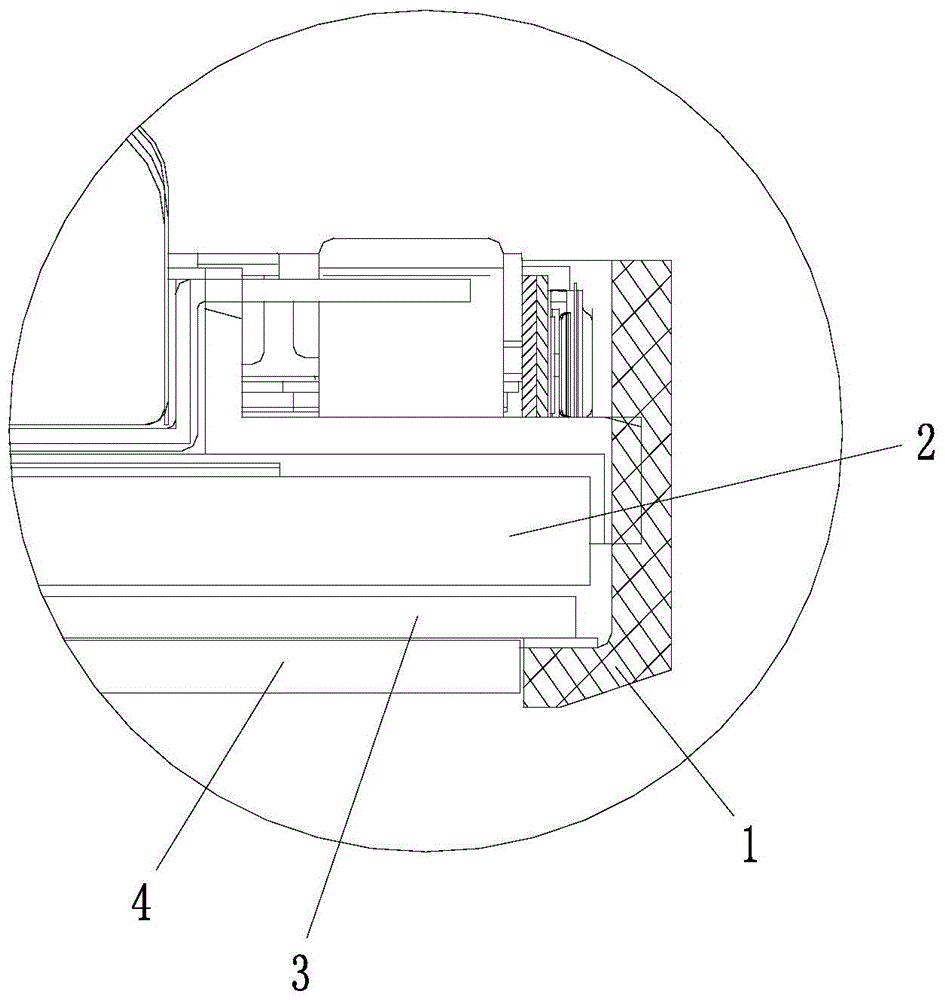 Extremely narrow frame structure of display device