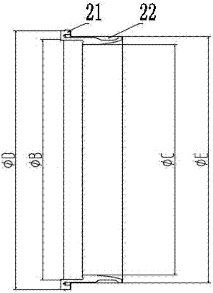 Turning tool and machining method of outer nozzle ring