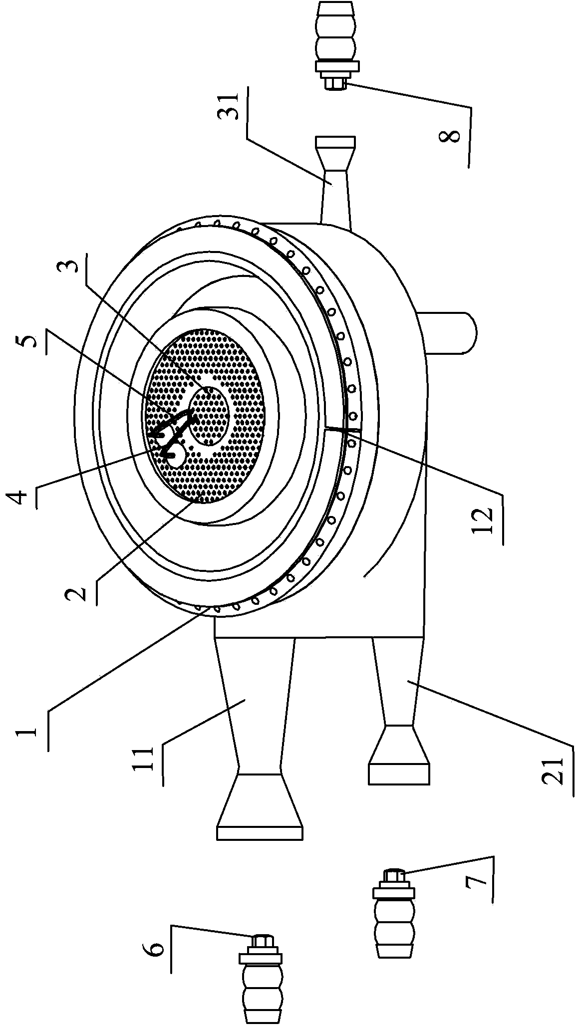 Household gas stove burner