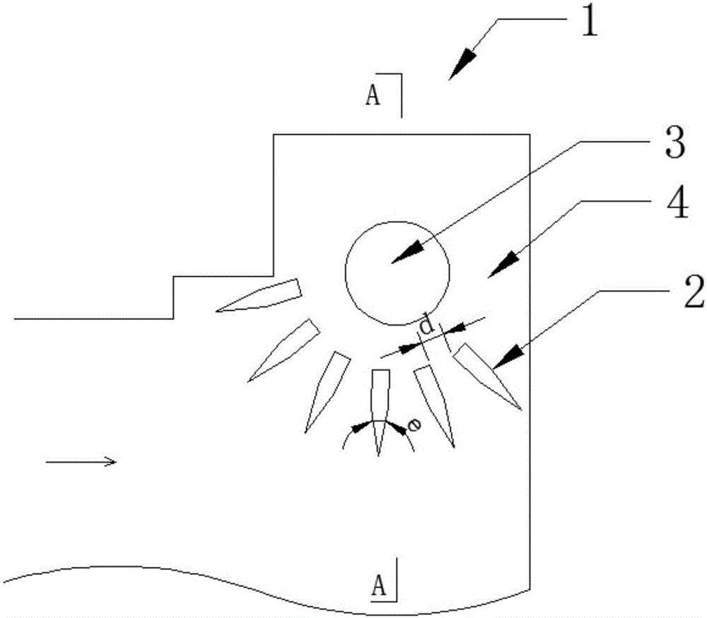 Split wall hanging internal unit condensed water draining structure