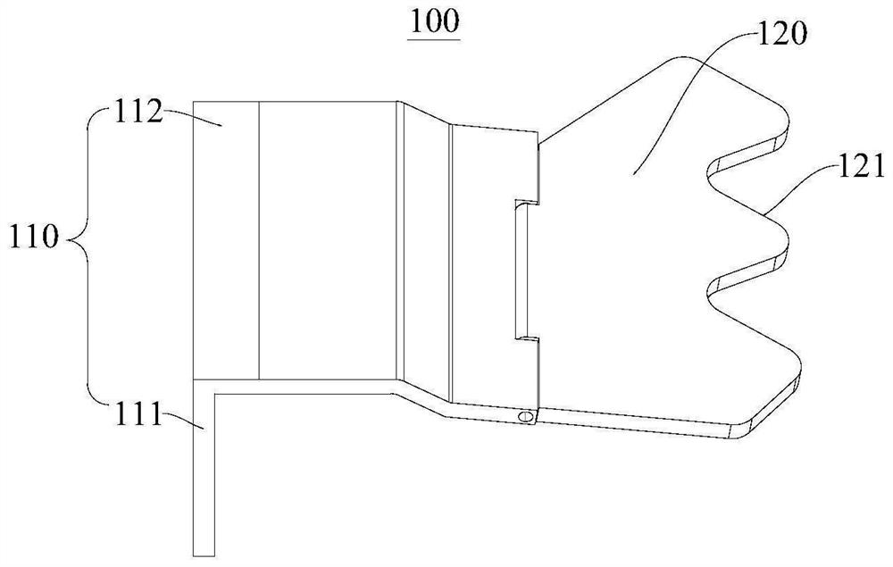 Device and method for controlling aerodynamic noise at joints of train carriages and train