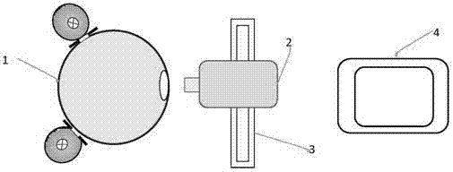 Space optical camera spectral radiation response function measuring device and method