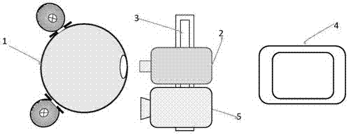 Space optical camera spectral radiation response function measuring device and method