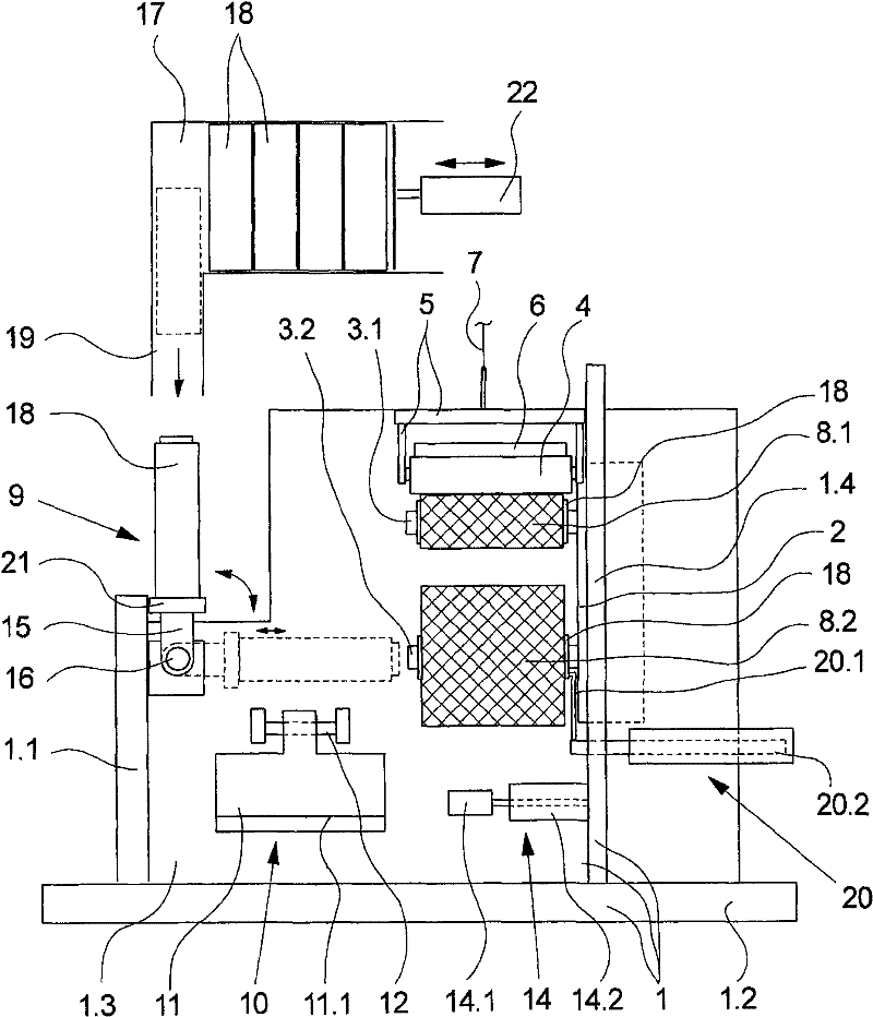 Apparatus for winding up a thread