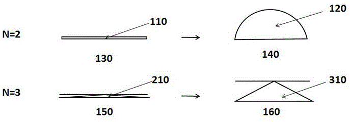 3D interval woven fabric