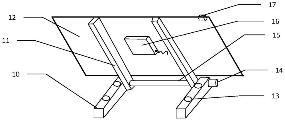 Train scale-imitating overturn-preventing structure