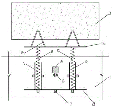 Ejection buffering system for double-block sleeper