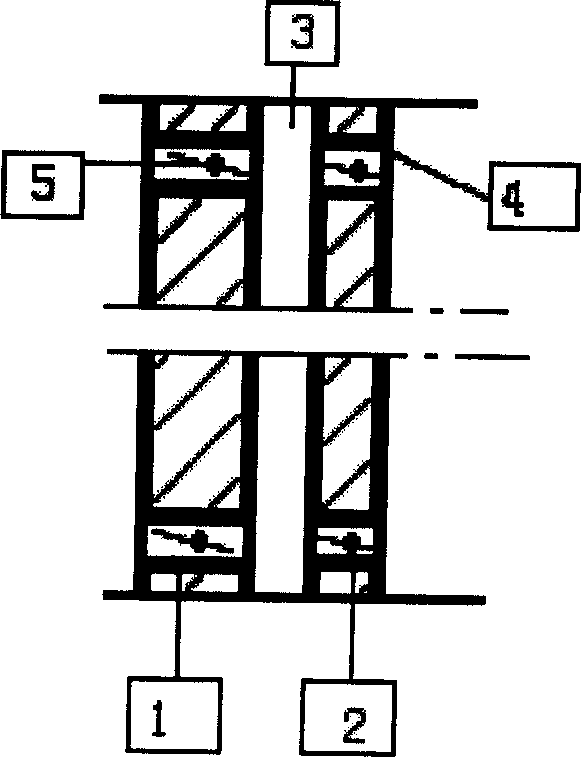 Interlayer ventilated wall body