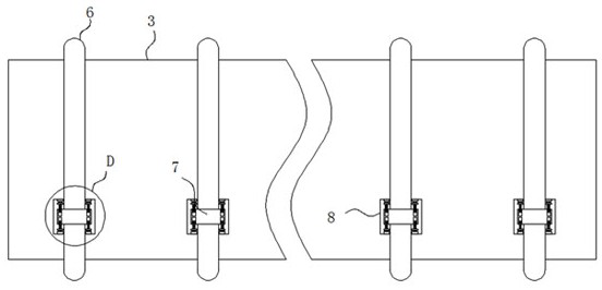 A suspended floor structure