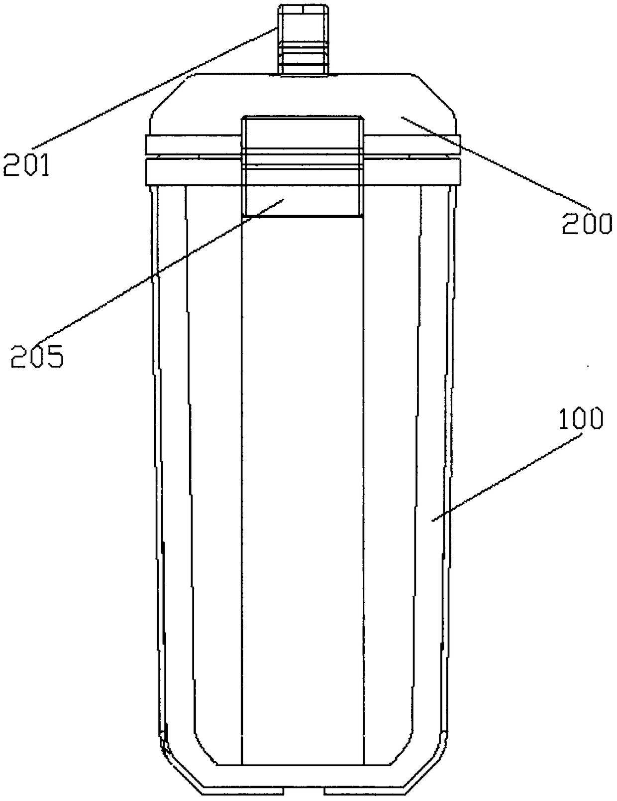 Special anti-explosion and flame-retardant box for airplane passenger cabin