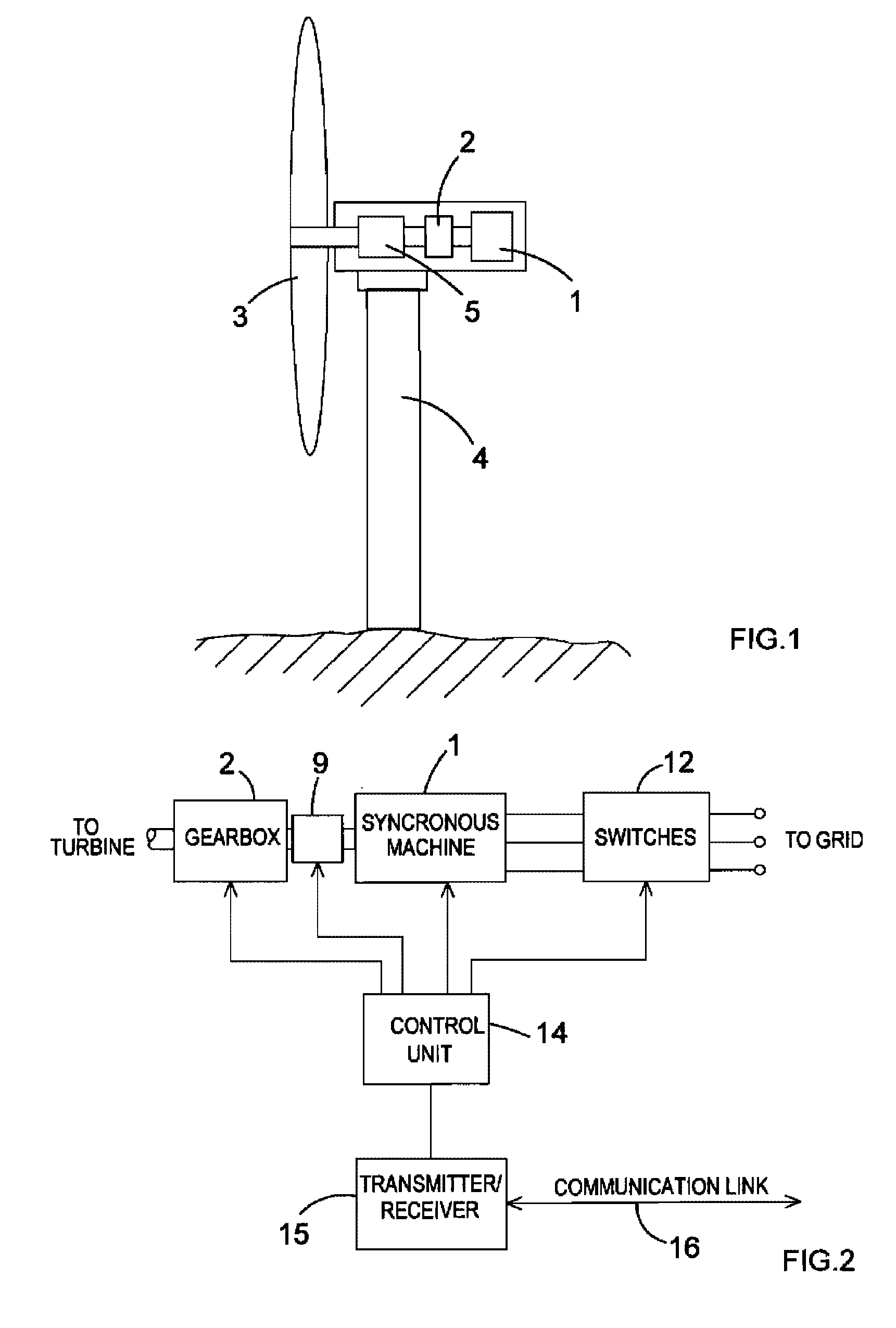 Power generation system, wind turbine, and a method of controlling the wind turbine for supplying power to an electrical grid