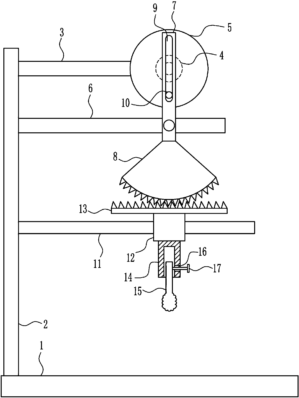 Arm ointment-smearing equipment for arm disabled people for dermatology department