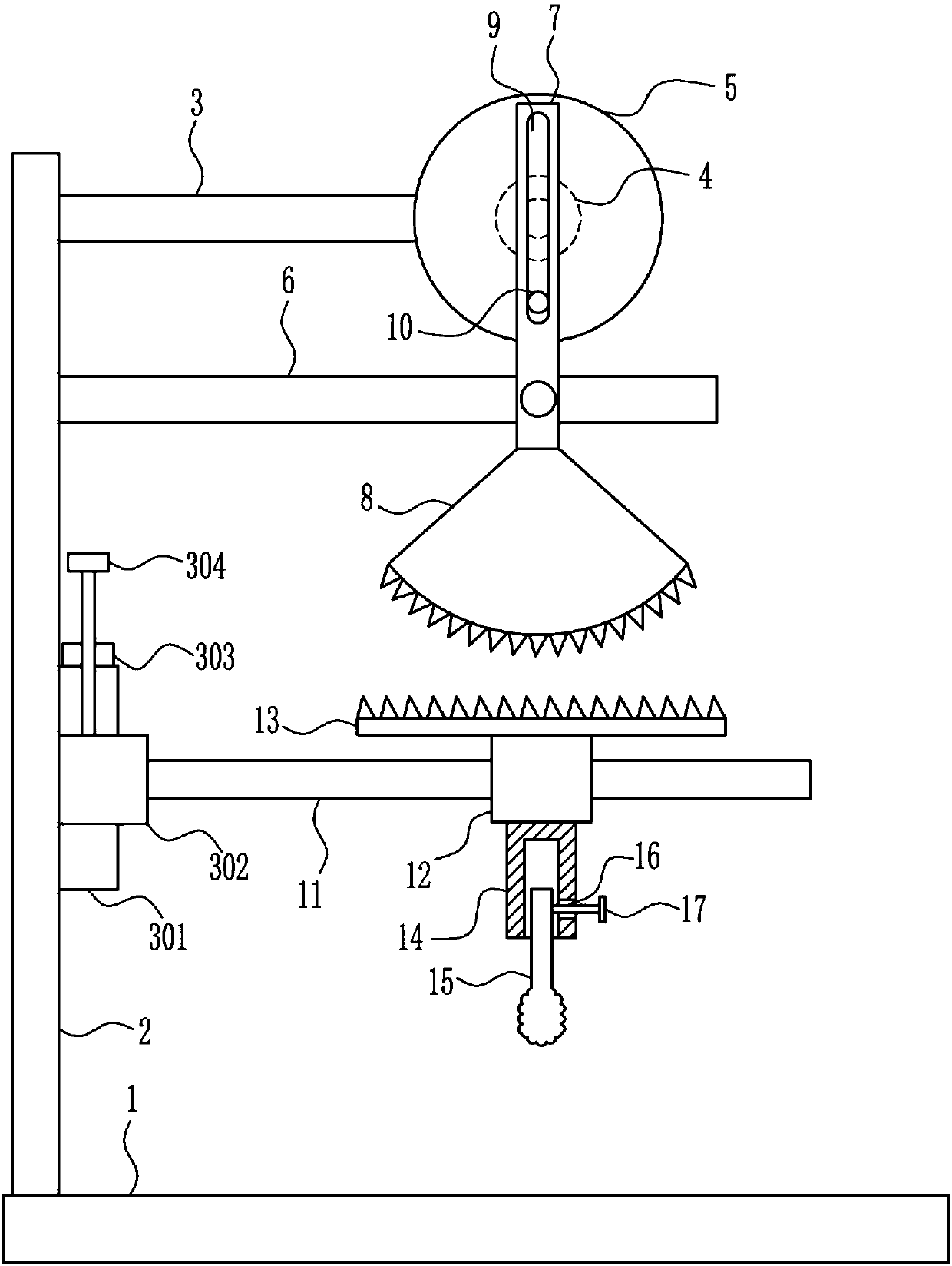 Arm ointment-smearing equipment for arm disabled people for dermatology department