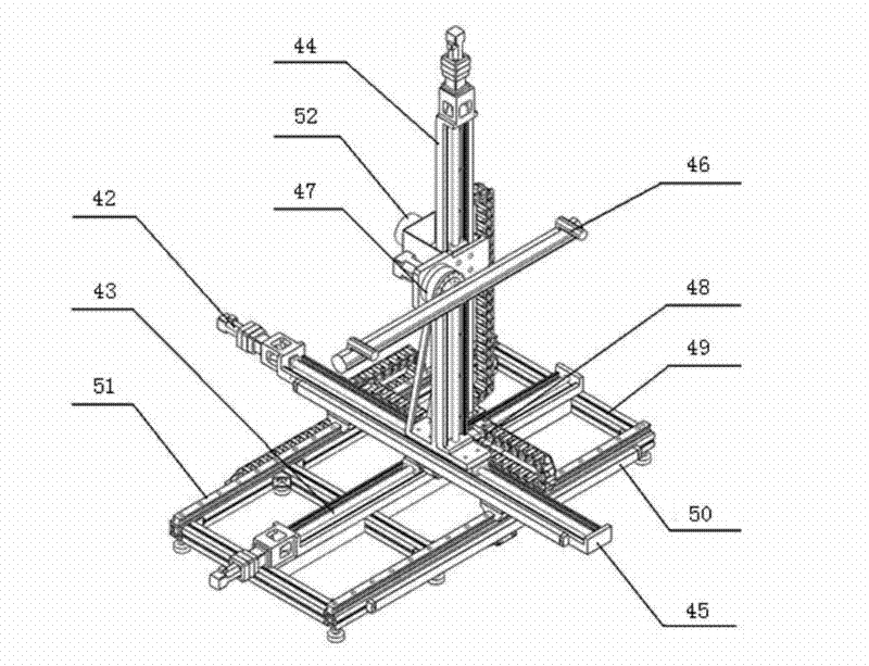 Moving measurement apparatus based on linear module