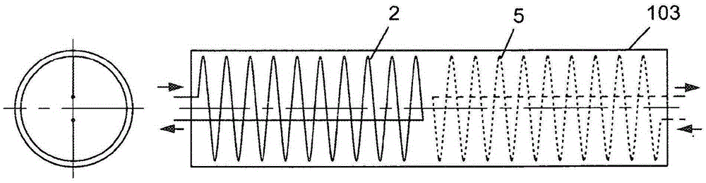 Heatable or coolable return pulley for a continuous casting system