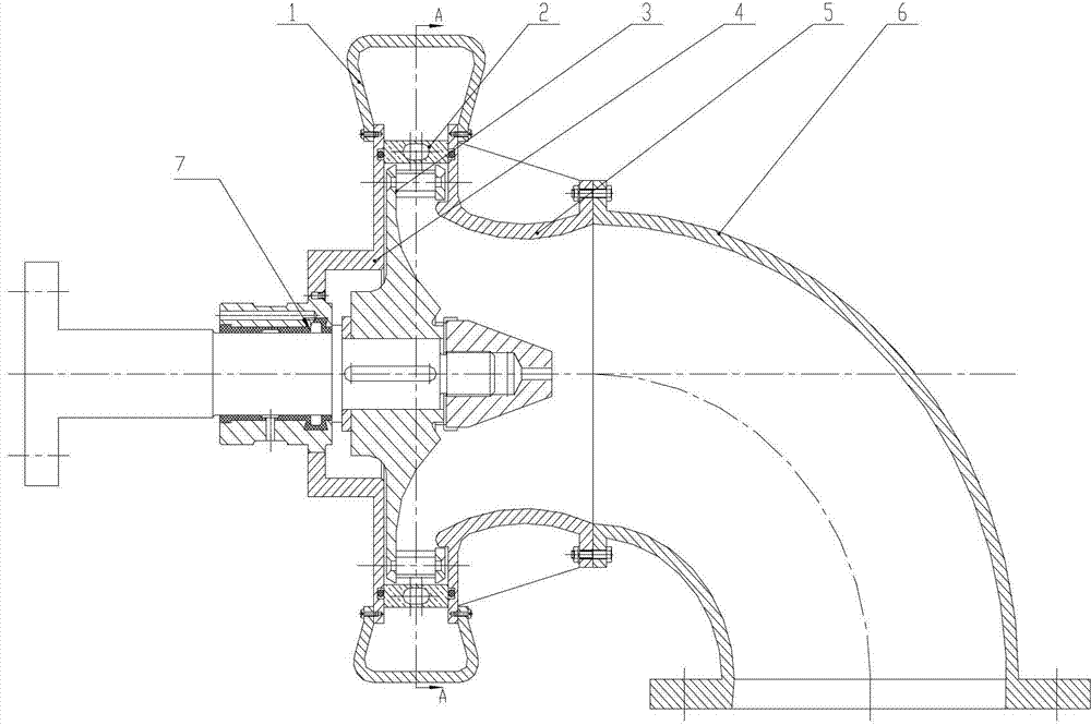 Water turbine with multiple vanes