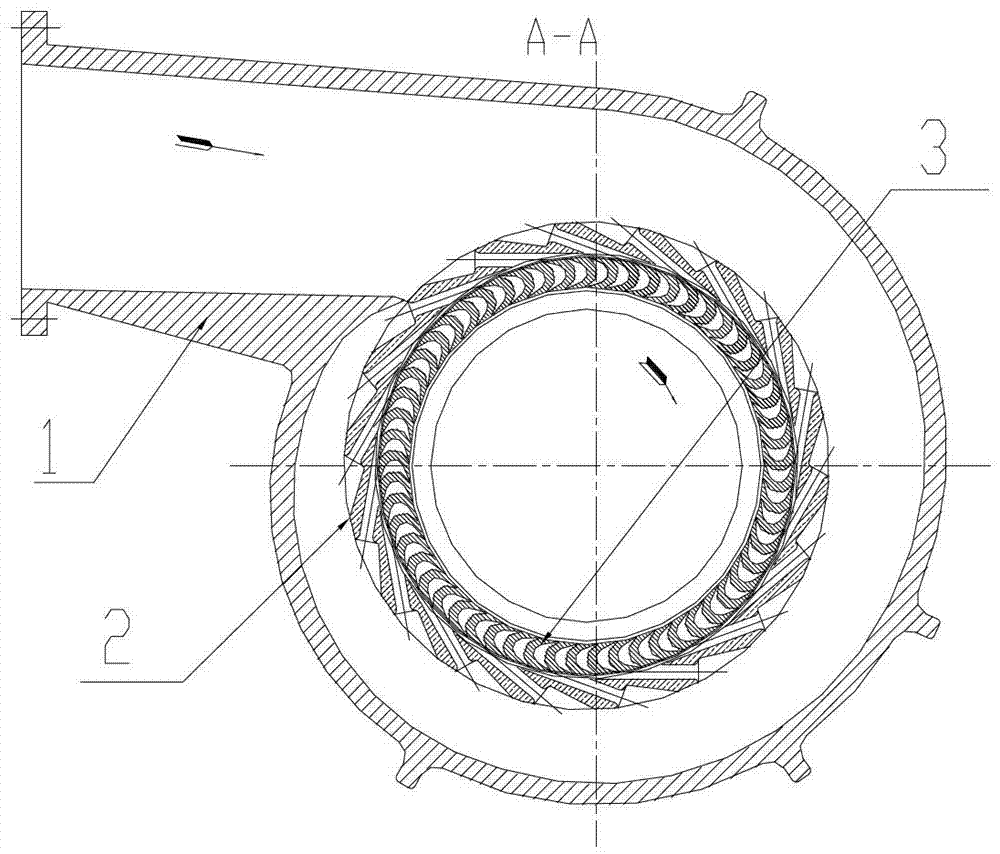 Water turbine with multiple vanes