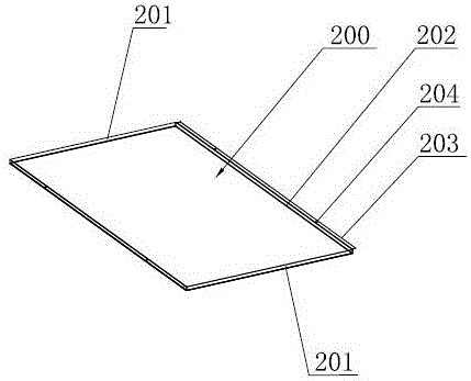 A three-section quick-install base plate structure for cabinets