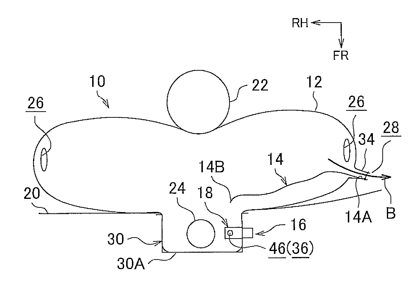 Passenger seat airbag apparatus