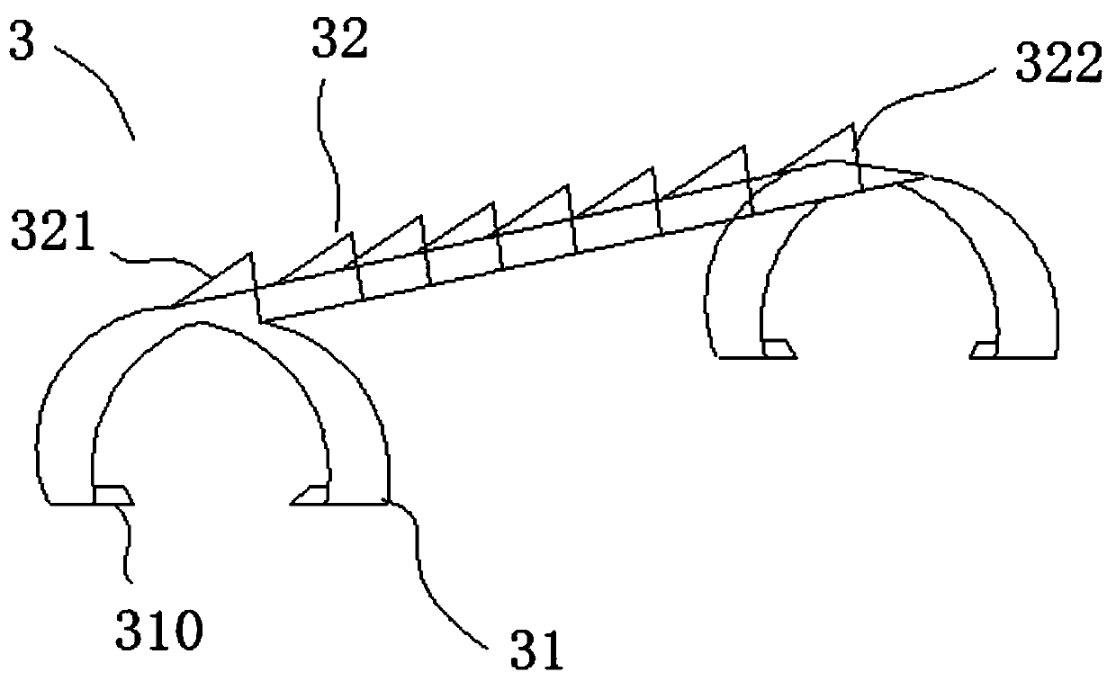 A biomass boiler slag breaking device