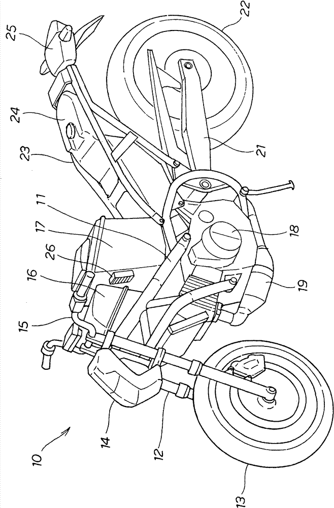 Electrical device for use in motorcycle