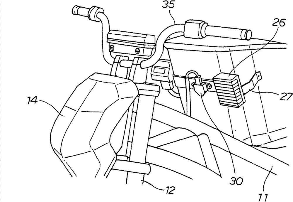 Electrical device for use in motorcycle