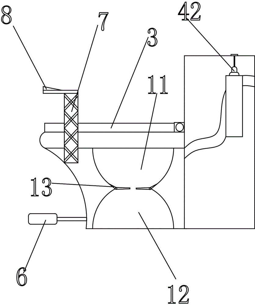 A toilet device that prevents water from splashing