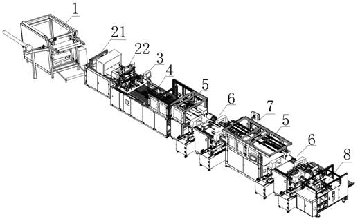 Abdominal pad sewing processing system