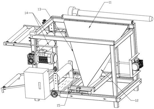 Abdominal pad sewing processing system