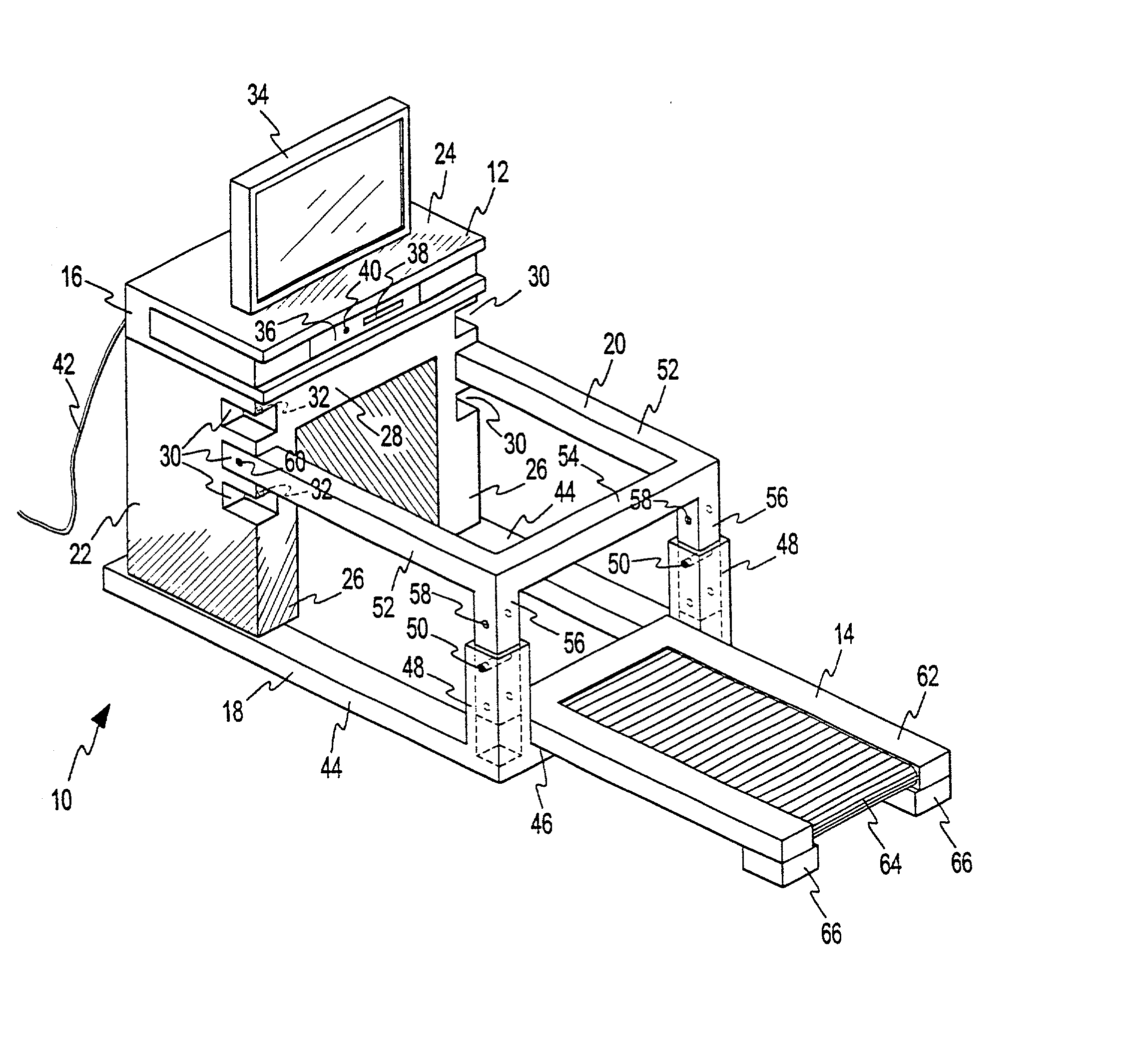 Audio-visual education system actuated via physical activity device