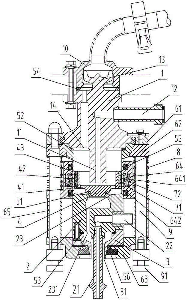 High clean hot filling valve