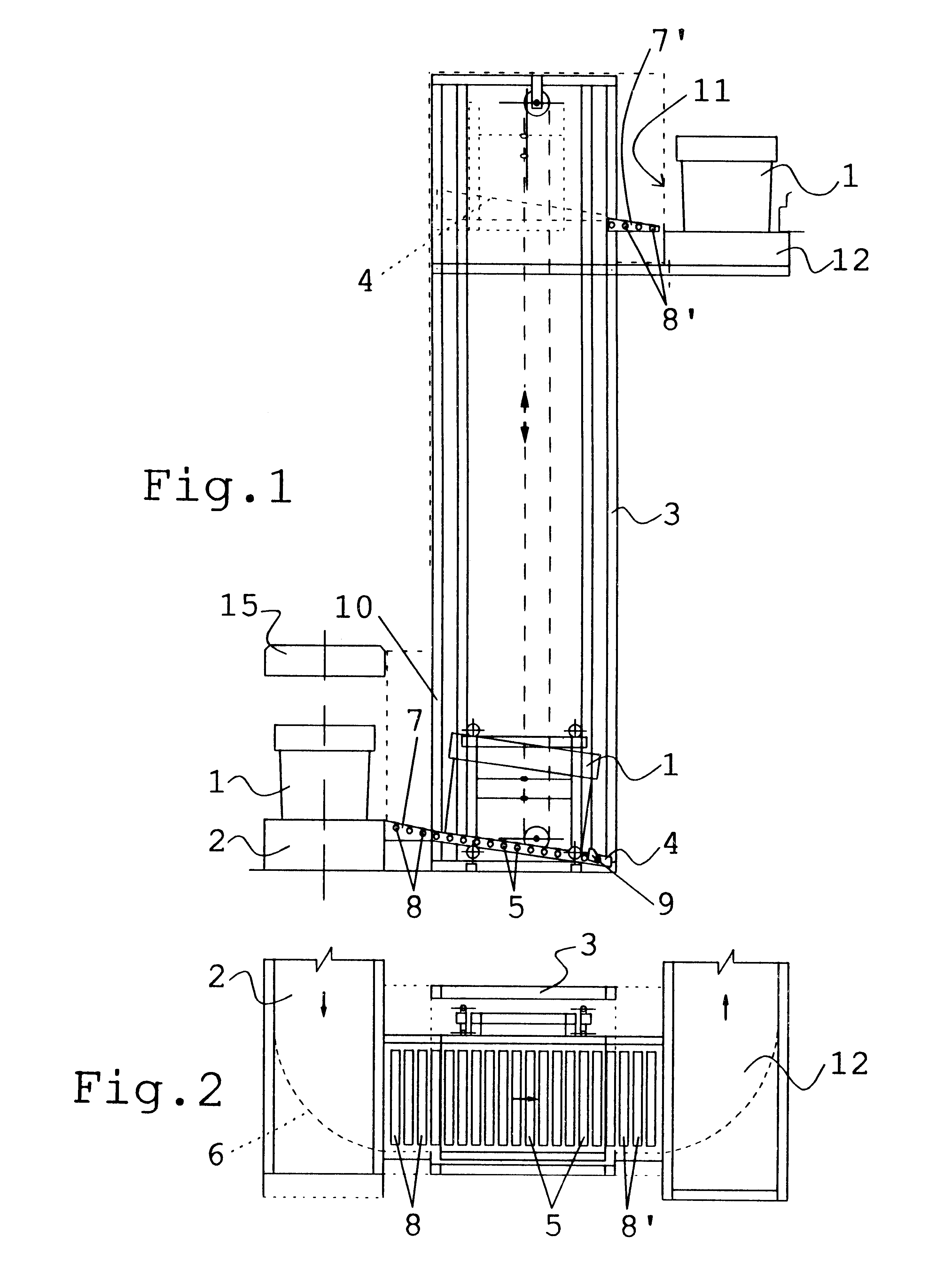 System for the automatic loading and/or unloading of products