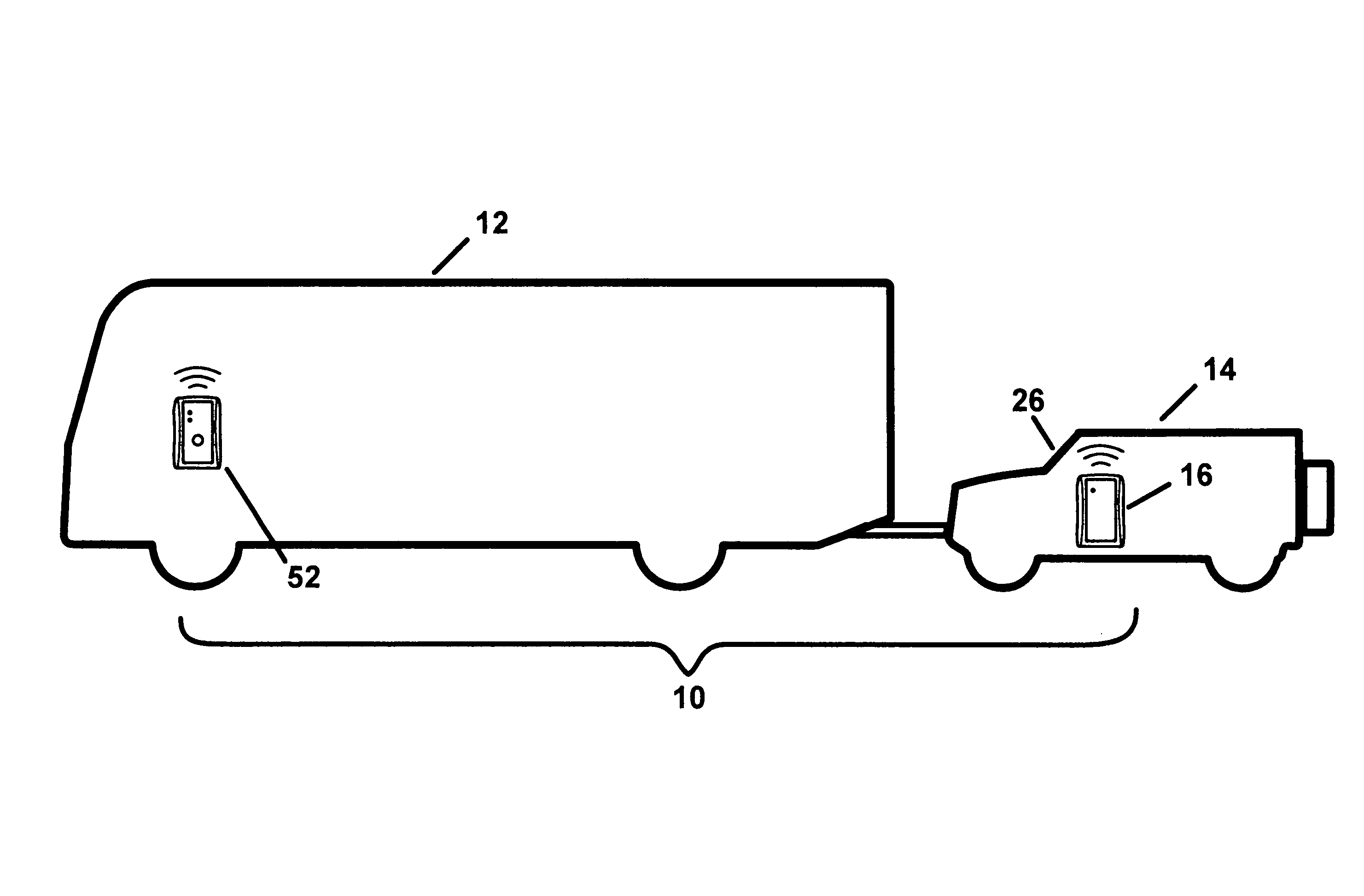 Towing monitor system