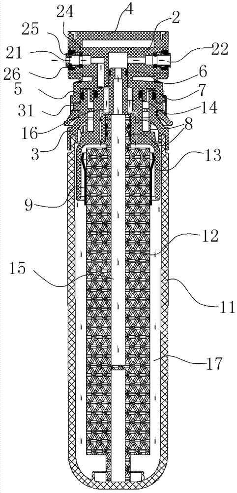 Rotary RO (Reverse Osmosis) membrane filtration assembly