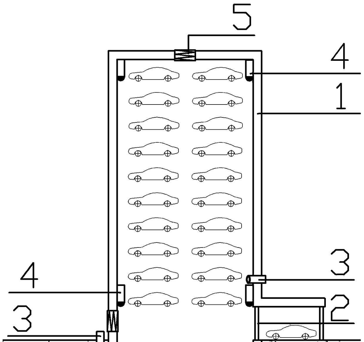 Active prevention type fire fighting system used in unmanned entrance zone and fire fighting method thereof