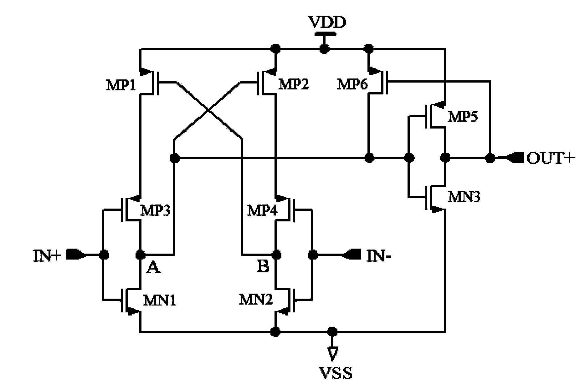 Low-to-high logic level conversion circuit